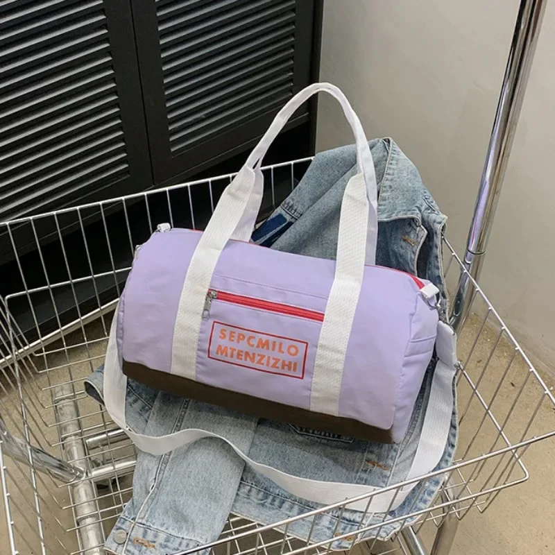 حقيبة رياضية للصالة الرياضية للنساء لمسافات قصيرة حقيبة سفر كاجوال للفتيات حقيبة كتف كروس للياقة البدنية وحقائب اليوجا #5