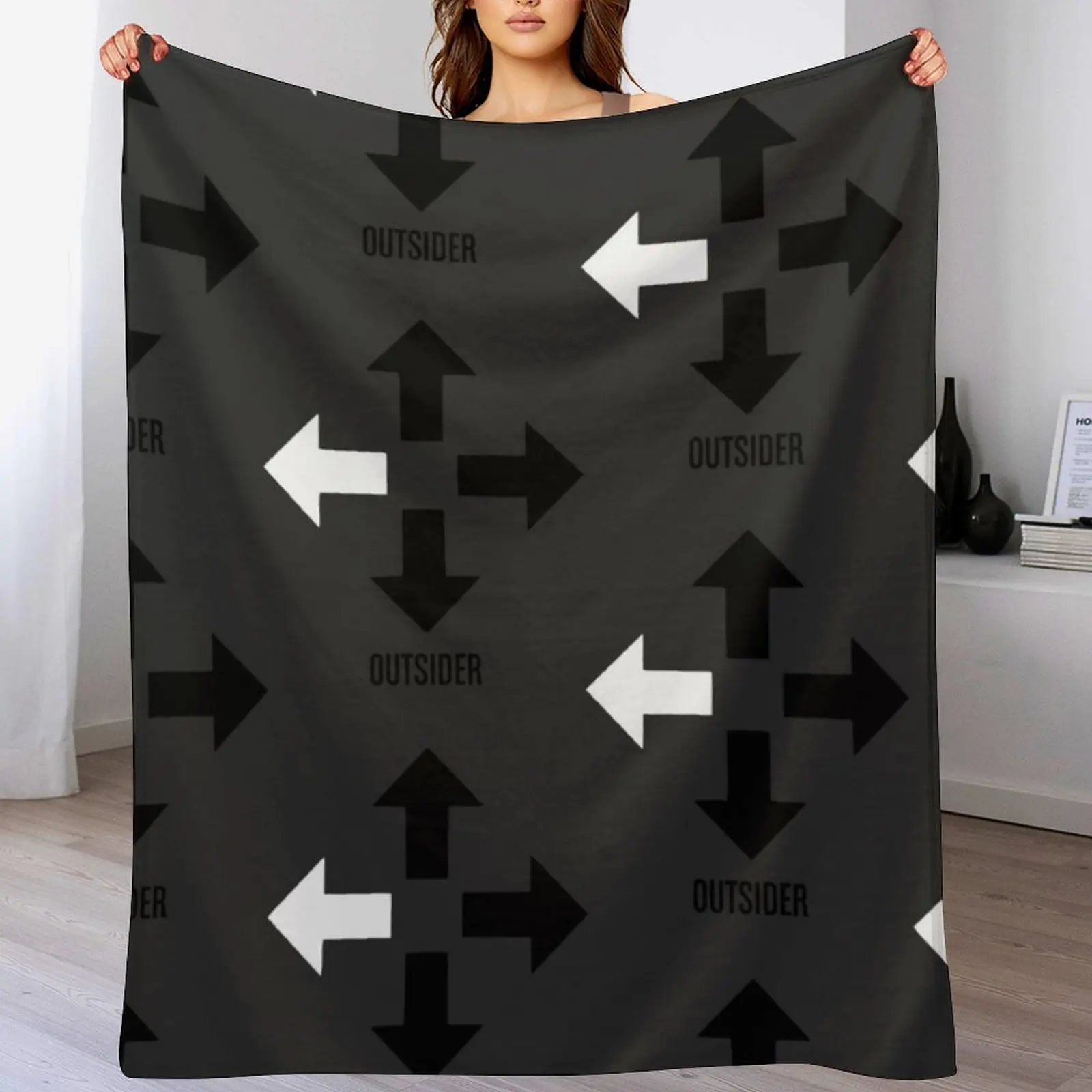 

Outsider Throw Blanket blankets and throws Flannel Fabric Quilt Bed covers Blankets