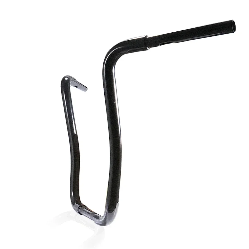 Motorcycle 25mm Clamping Handlebar 18\'\' Rise Super High Hanger Bars Pullback for Harley Dyna Scooter Bobber Chopper Sportster