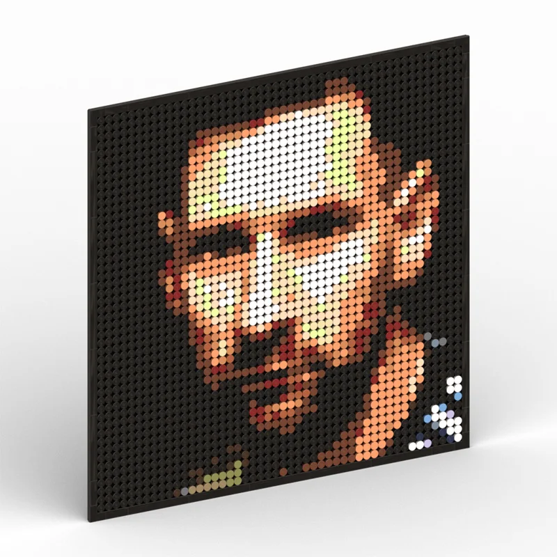 

2023 NEW World Famous Football Players Lionel Messi Blocks Brick Pixel Art Decoration DIY Toy Kid Christmas Birthday Gifts