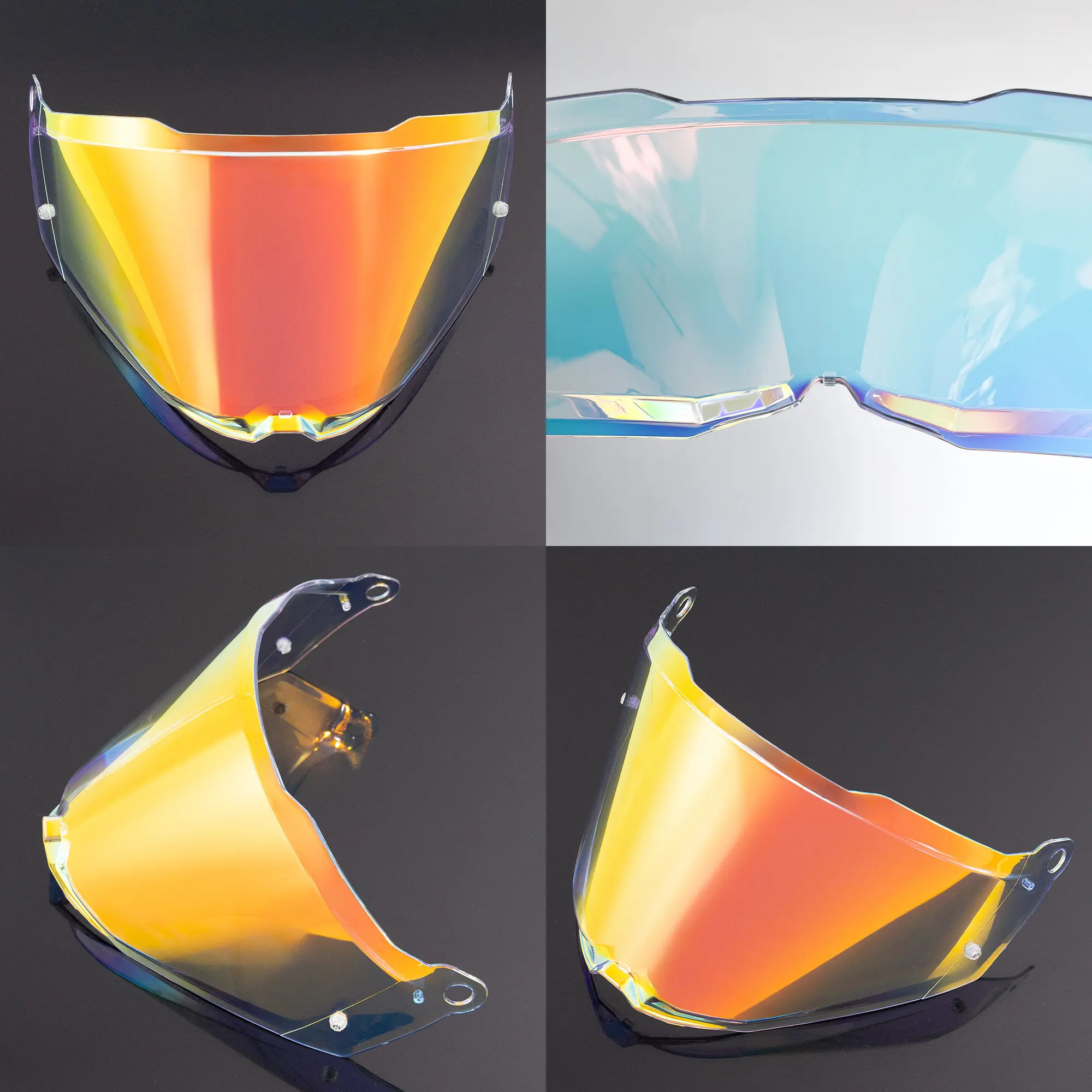 MX702 Helmet Lens Compatible with PIONEER II Mirror Sunscreen UV Protection Day and Night Universal Goggles