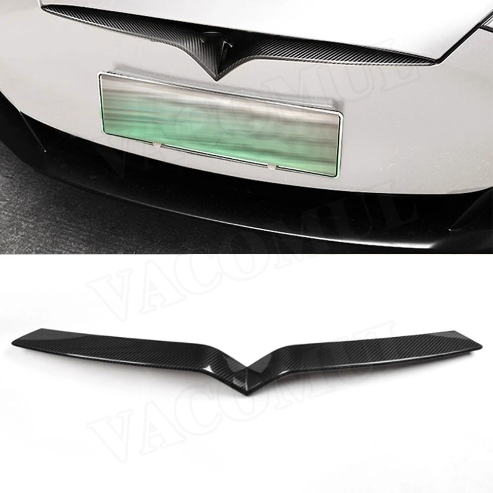 

VACOMUL Cover Decoration Trim Cover Stick Door Decoration Trim Cover Sticker for Tesla Model X SUV 2020 Car Styling Mesh Trim