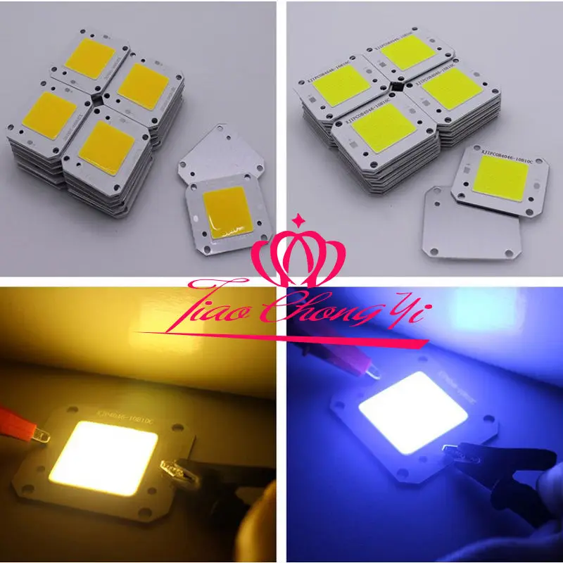 1Pcs 3Pcs 10Pcs 50W warm white /white Cool white Full Spectrum High Power 12V 32V COB LED Chip Grow light