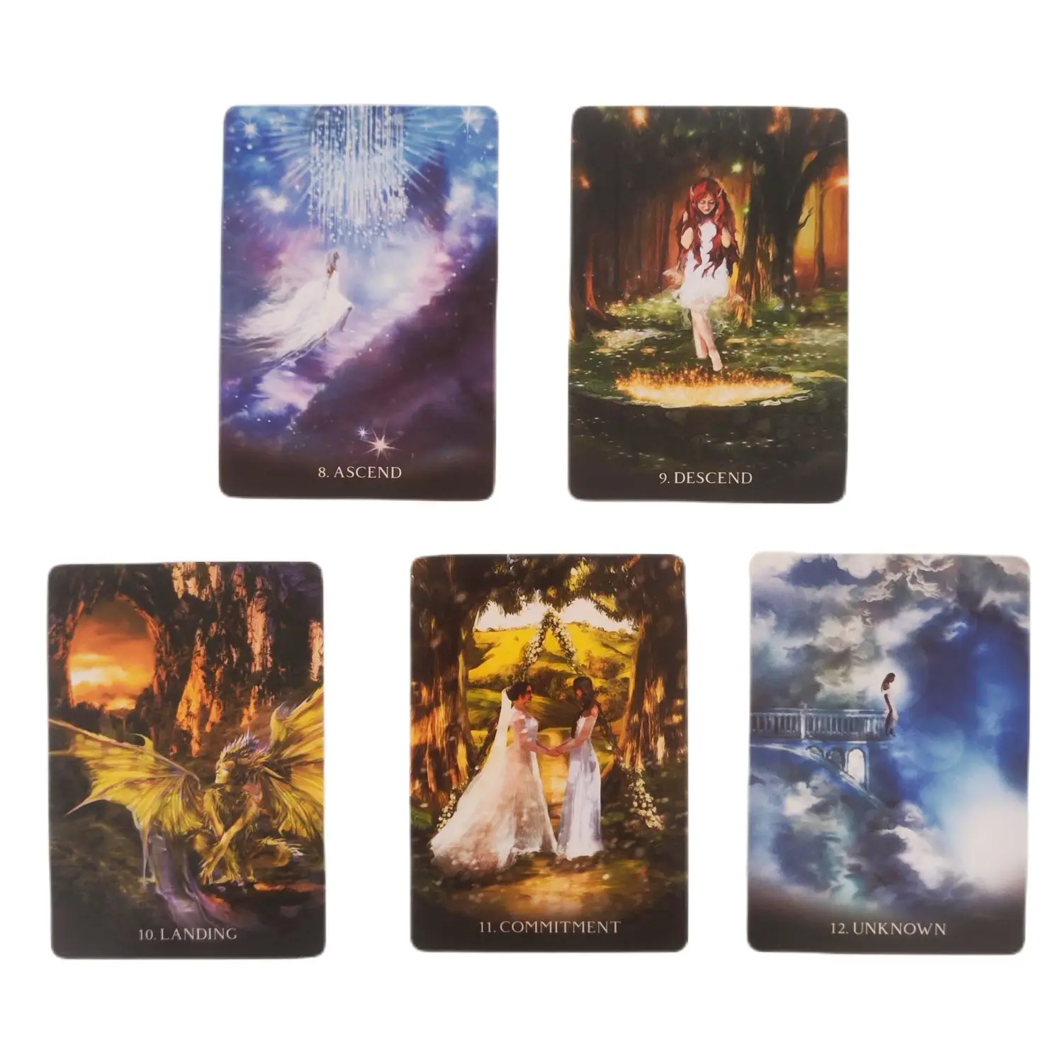 New Hot The Oracle of Portals Ask and Know 44 Cards/Set The Mythic Fate Divination For Fortune Games Family Tarot Cards