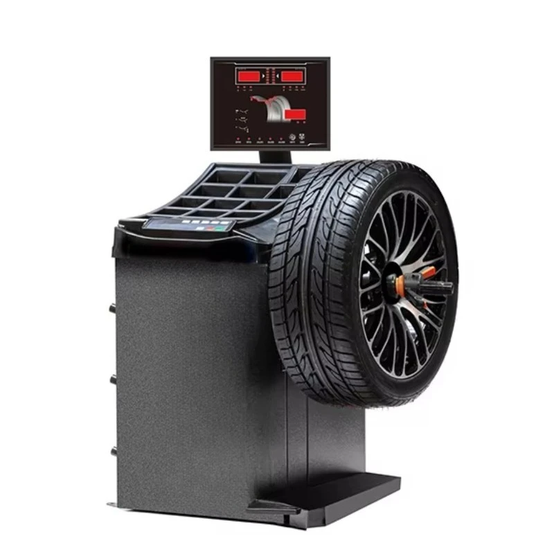 KWB-503 Deluxe Electric Wheel Balancer Automatic Sonar System Dual Pointer Electromagnetic Brake for Car Models