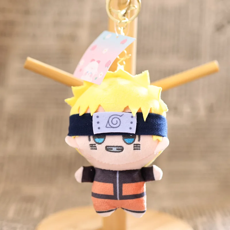 2025 New Cute Doll Naruto Small Pendant Plush Toys Doll Bag Hanging Decoration Keychain Birthday Gift for Friends Kawaii