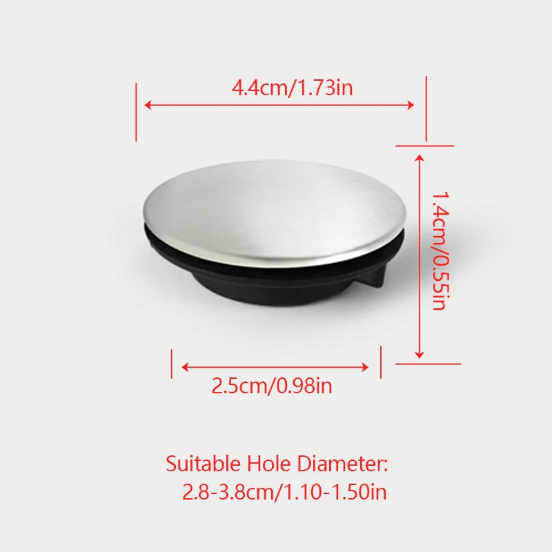 1PC Blanking Plug Faucet Hole Cover Plate Stopper Cover Stainless Sink Hole Cover Sink Tap Hole Kitchen Kitchen Gadge