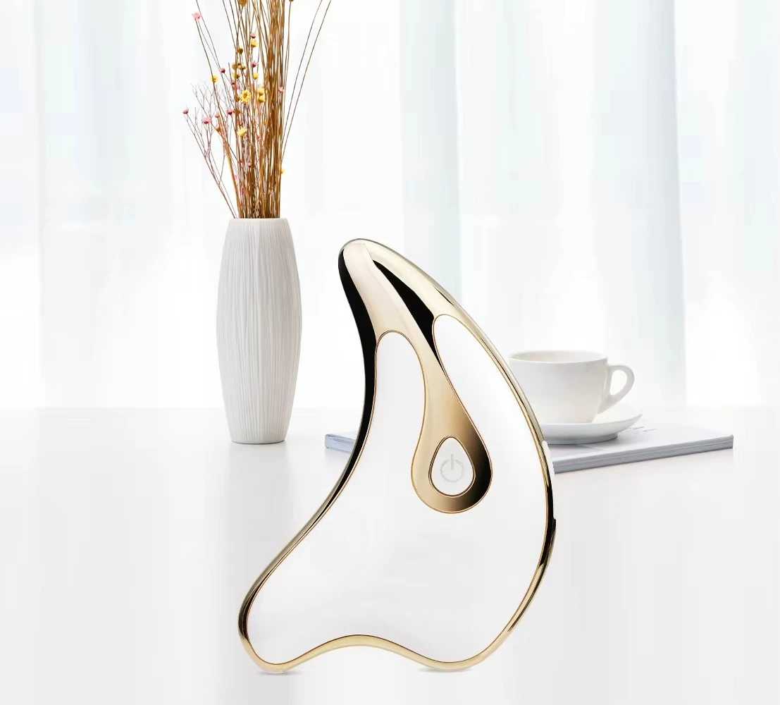 Electric Heat Gua Sha Facial Tool with ABS Material for Face & Neck Heated Vibrating Massage Face Sculpting & Lifting