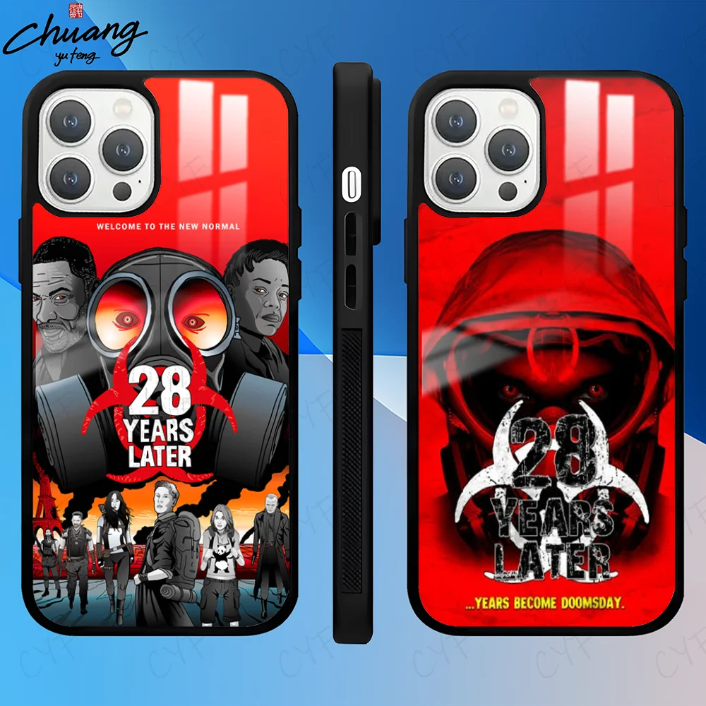 movie 28 years later Phone Case For 11 12 13 14 15 16Pro Max mini Plus Frosted mirror Phone Cover