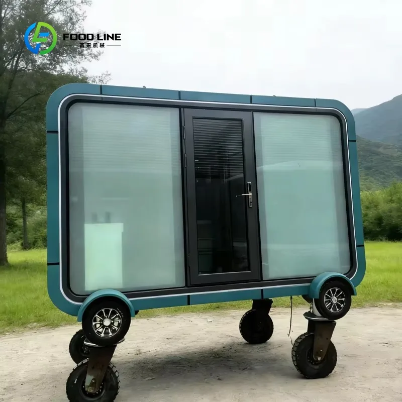 Customized Compact Mobile Space Capsule Trailer Modular Pod with Efficient Layout for On-the-Go Living or Temporary Office Use