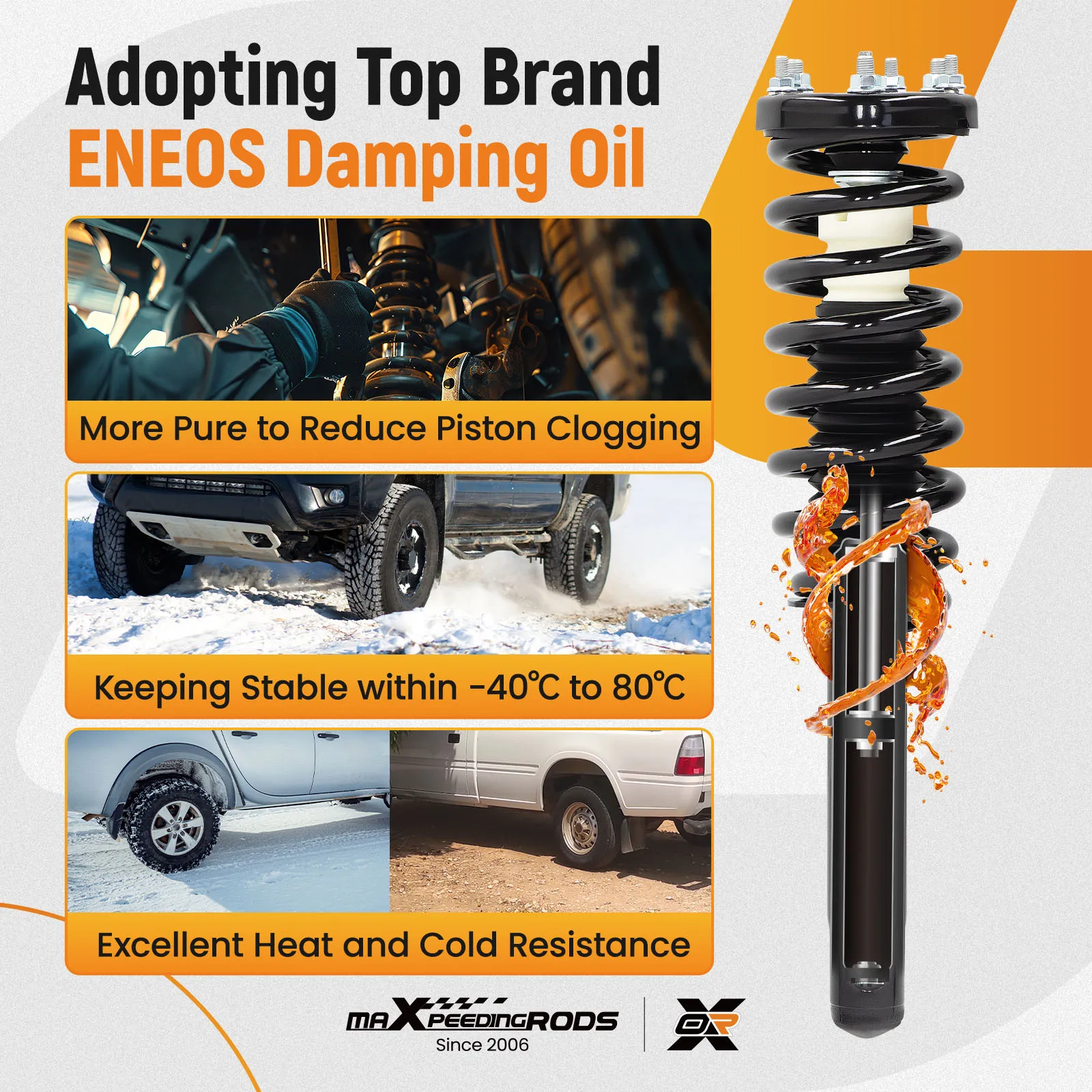 Mola de bobina dos suportes dianteiros da suspensão para Acura TL 2004-2008 V6 3.2L 272322