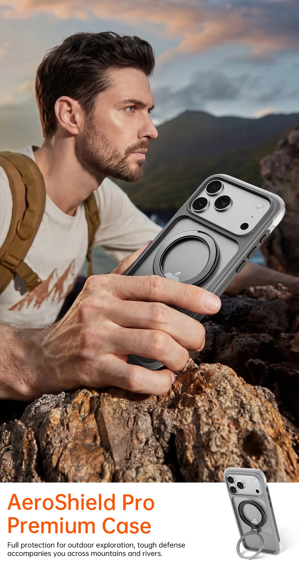 WiWU Airbag Handyhülle für iPhone 18 Pro Max 18 Pro Magnetische Standhülle für iPhone 17 Pro Max Drehbare Handyhülle – Detail 9