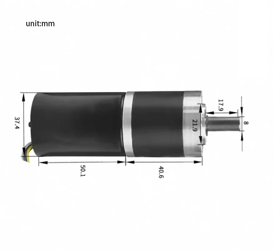 100kgf.cm 36mm 3650 BLDC Planetary Low Rpm Brushless Dc reduction Motor High Torque all metal Gearbox 12V 24V low noise