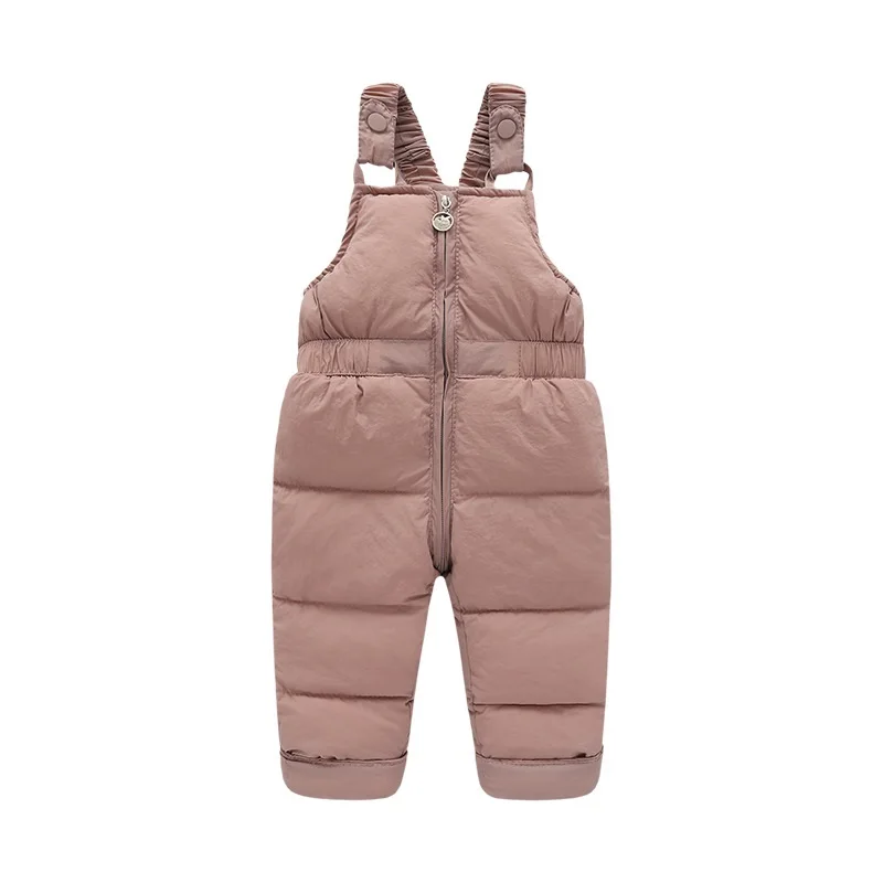 Fashion Baby Boy Girl Overall Pant Winter Infant Toddler Thick Suspender Trousers Casual Warm Jumpsuit Baby Clothes 1-5Y