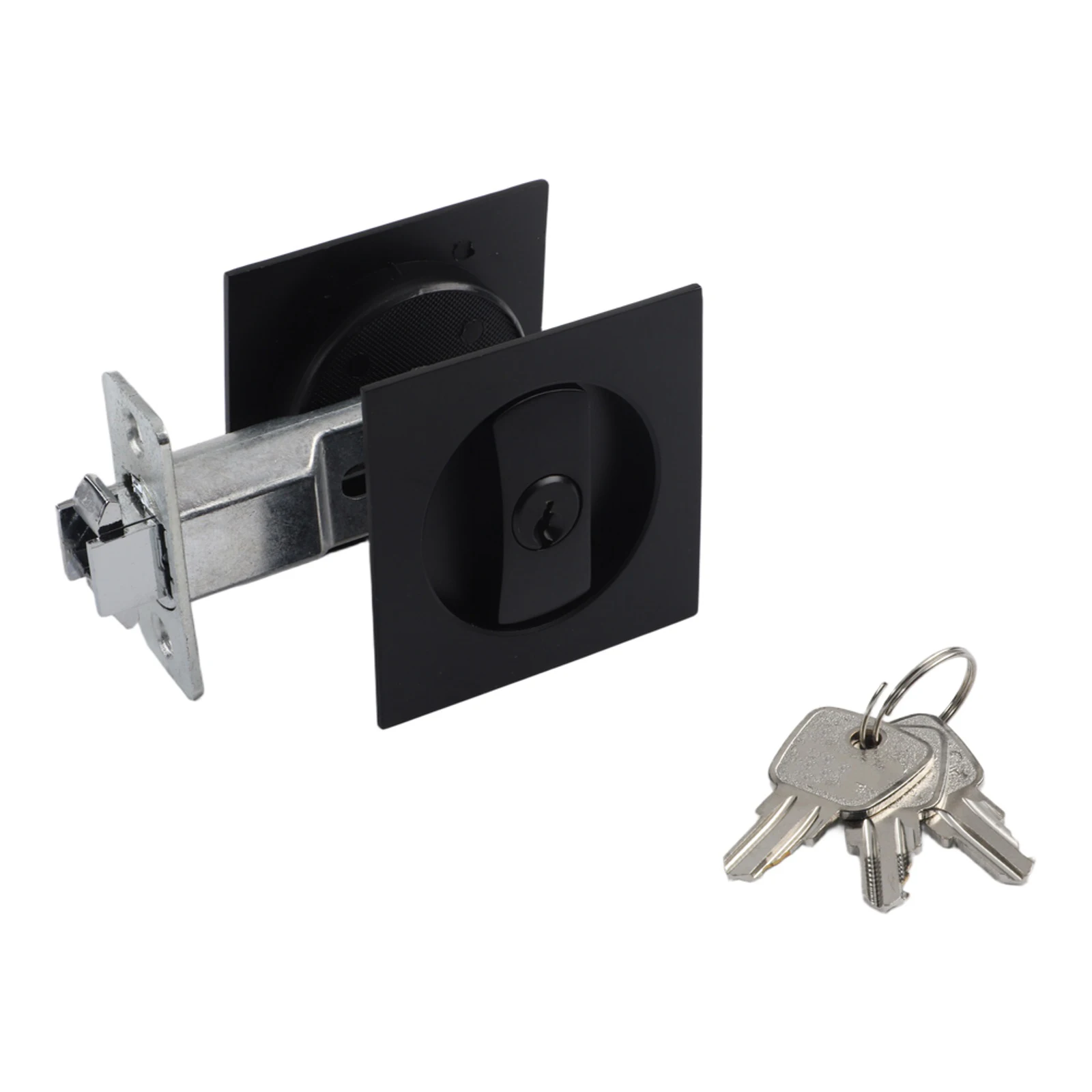 Home Improvement Pocket Door Lock Double Sided Pocket Door Lock Home Hardware Double-Sided Security Embedded Lock