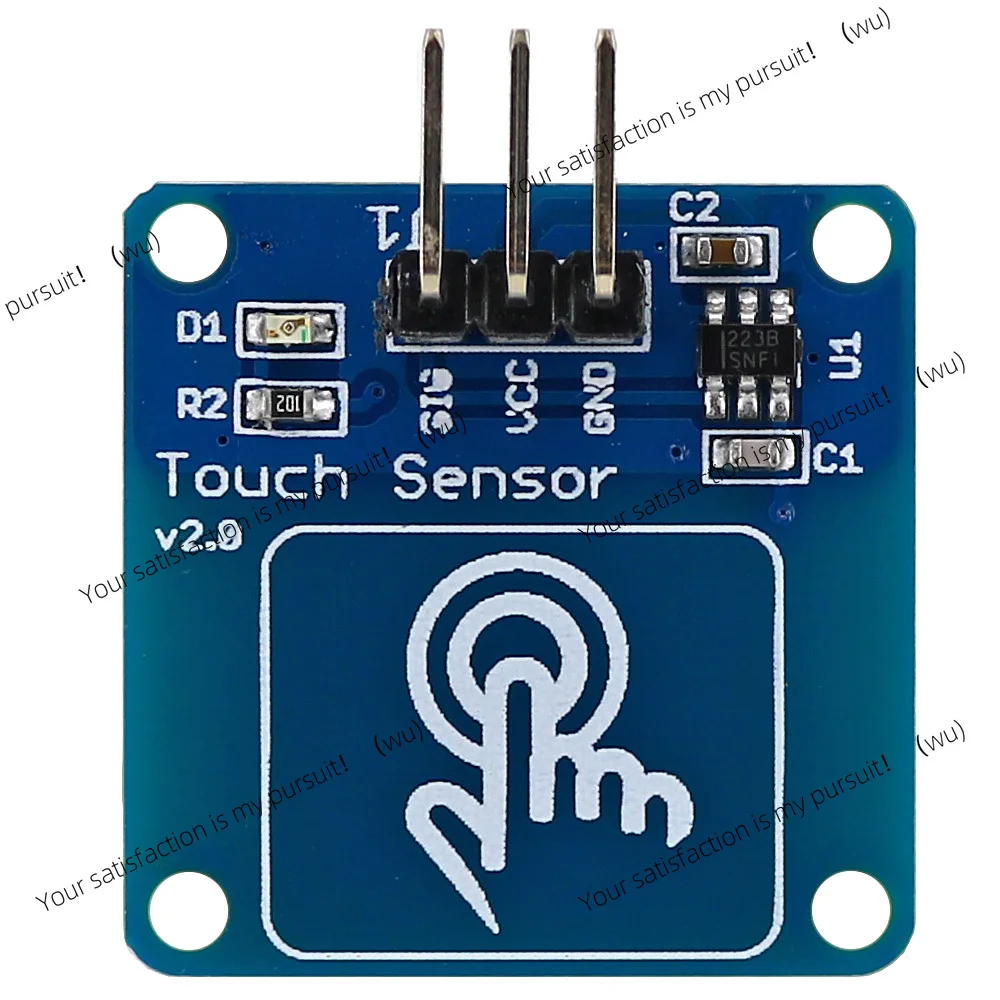 Touch sensor module TTP223B digital capacitive is suitable for Arduino to add filter circuit for more stability