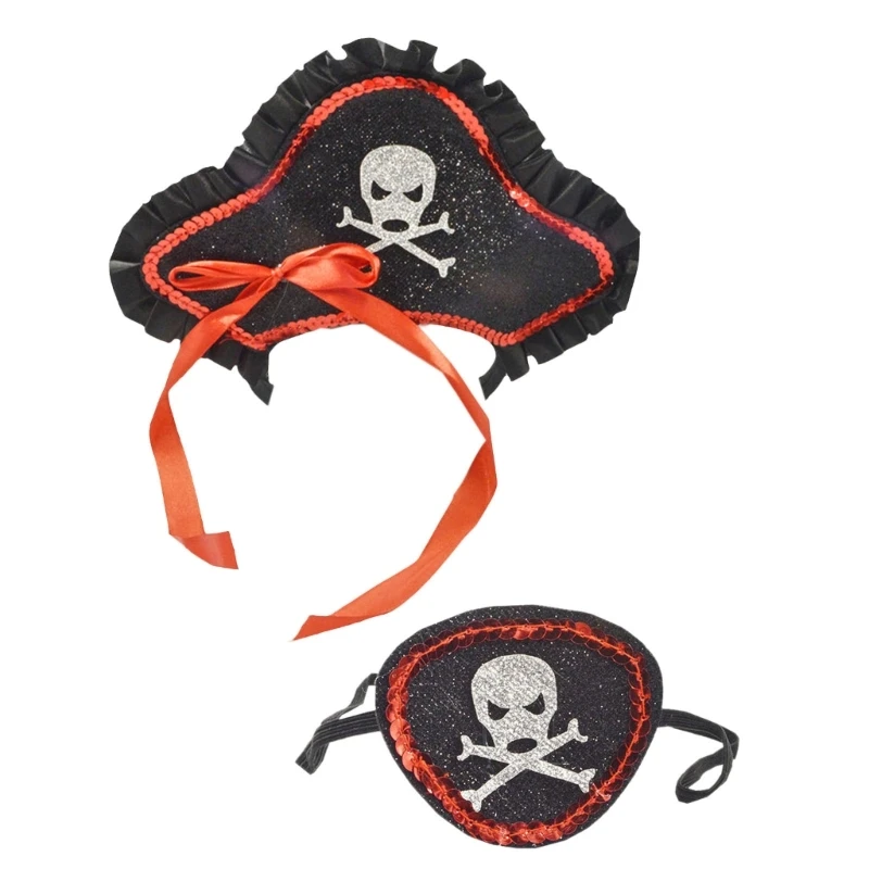 Role Playing Essential Pirate Headband Eye Mask For Theme Weddings Event