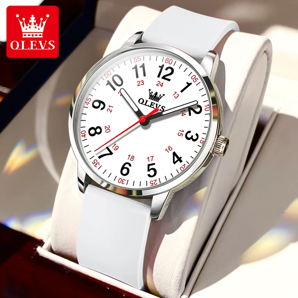 

OLEVS Women's Watches Brand Sport Style Fashion Ladies Silicone Strap Watch Women Girls Female Quartz Wristwatches Montre Femme