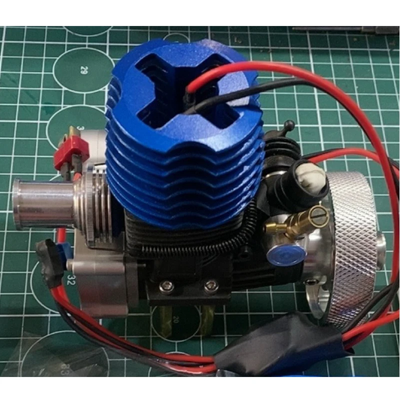 21-class Methanol Engine with Micro Electric Start and Remote Control DIY Homemade Model Car Engine