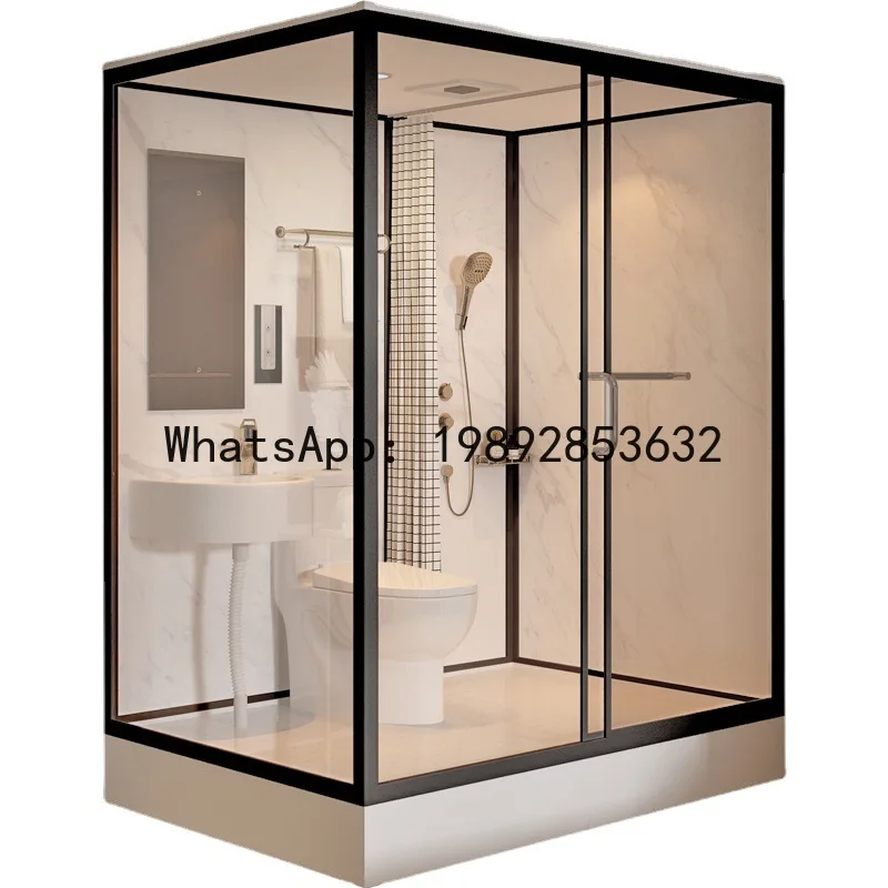 

BF Integrated Shower Room All-in-One Bathroom Dry-Wet Separation Hotel Apartment Toilet Integrated