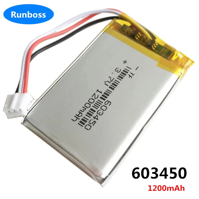 3.7V 1200mAh 603450 Lipo polimerowa bateria do korsairu HS70, HS75 XB , RDA0031 RDA0034, Corsair HS70 Pro bezprzewodowy zestaw słuchawkowy do gier