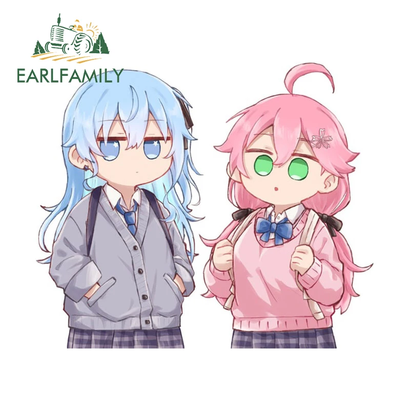 

EARLFAMILY 13 см x 11 см для Hololive Hoshimati Suisei милые автомобильные наклейки индивидуальные виниловые наклейки водонепроницаемые автомобильные товары для окон Декор