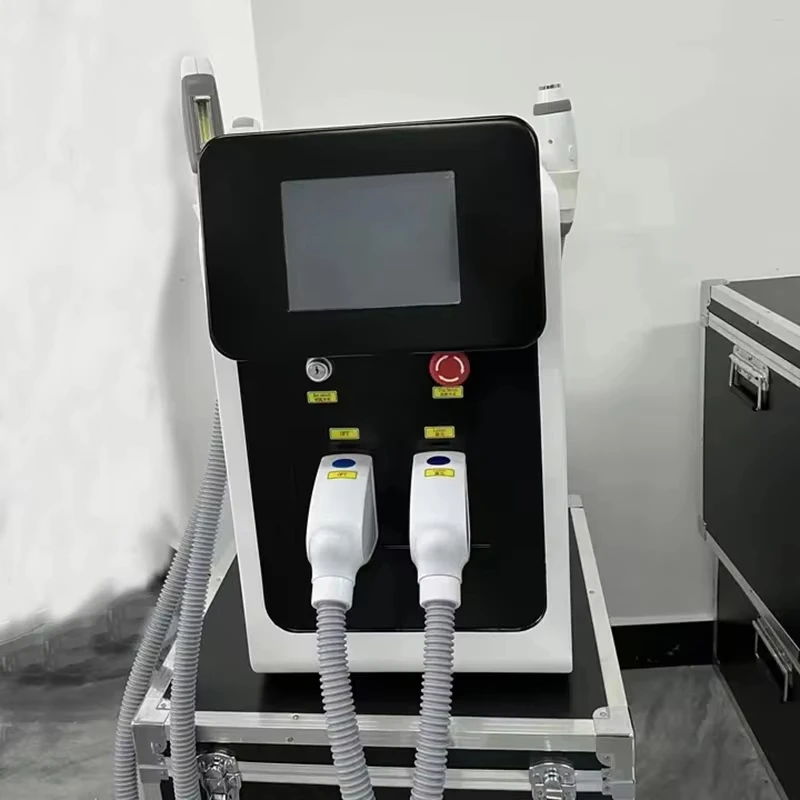 3-in-1 Diode Laser OPT IPL Ontharing Machine Draagbare ND Yag Laser Verwijder Tattoo Beroep Schoonheid Apparaat Laser Ontharing