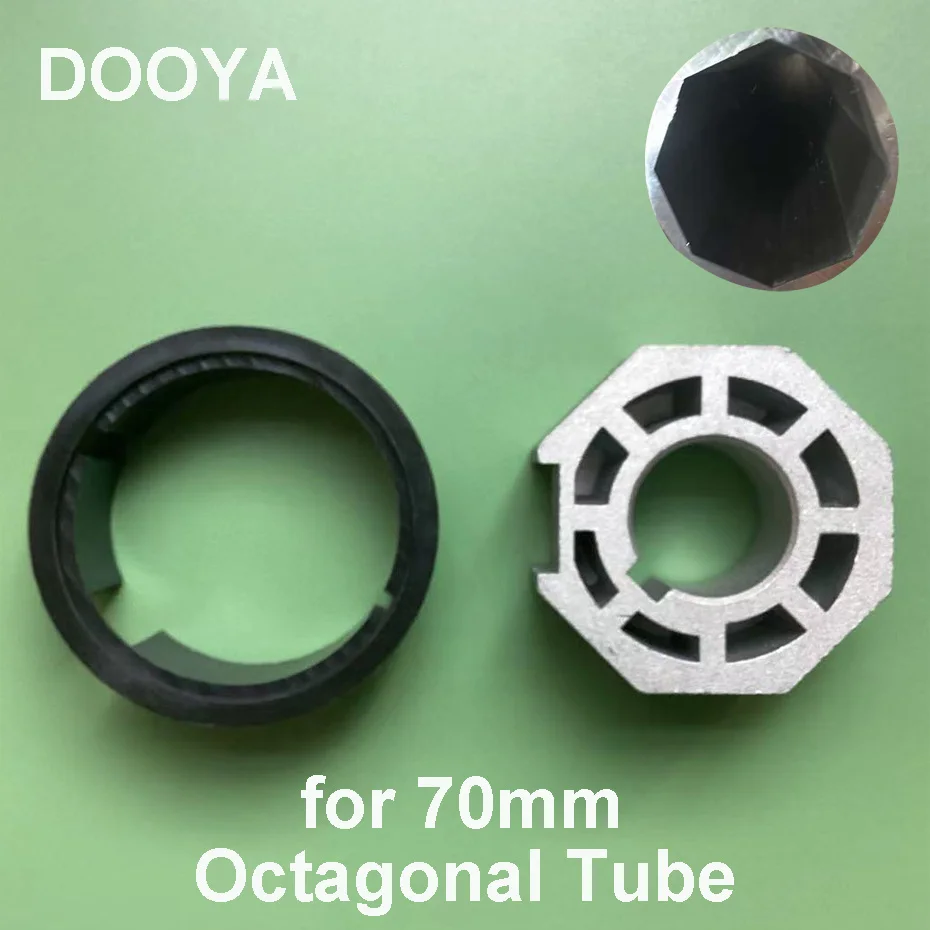 

Crown+Drive Adapter for Motorized Rolling Blinds Awning,for A-OK Dooya Tuya Tubular Motor Diameter 59mm,Dia 70mm Octagonal Tube