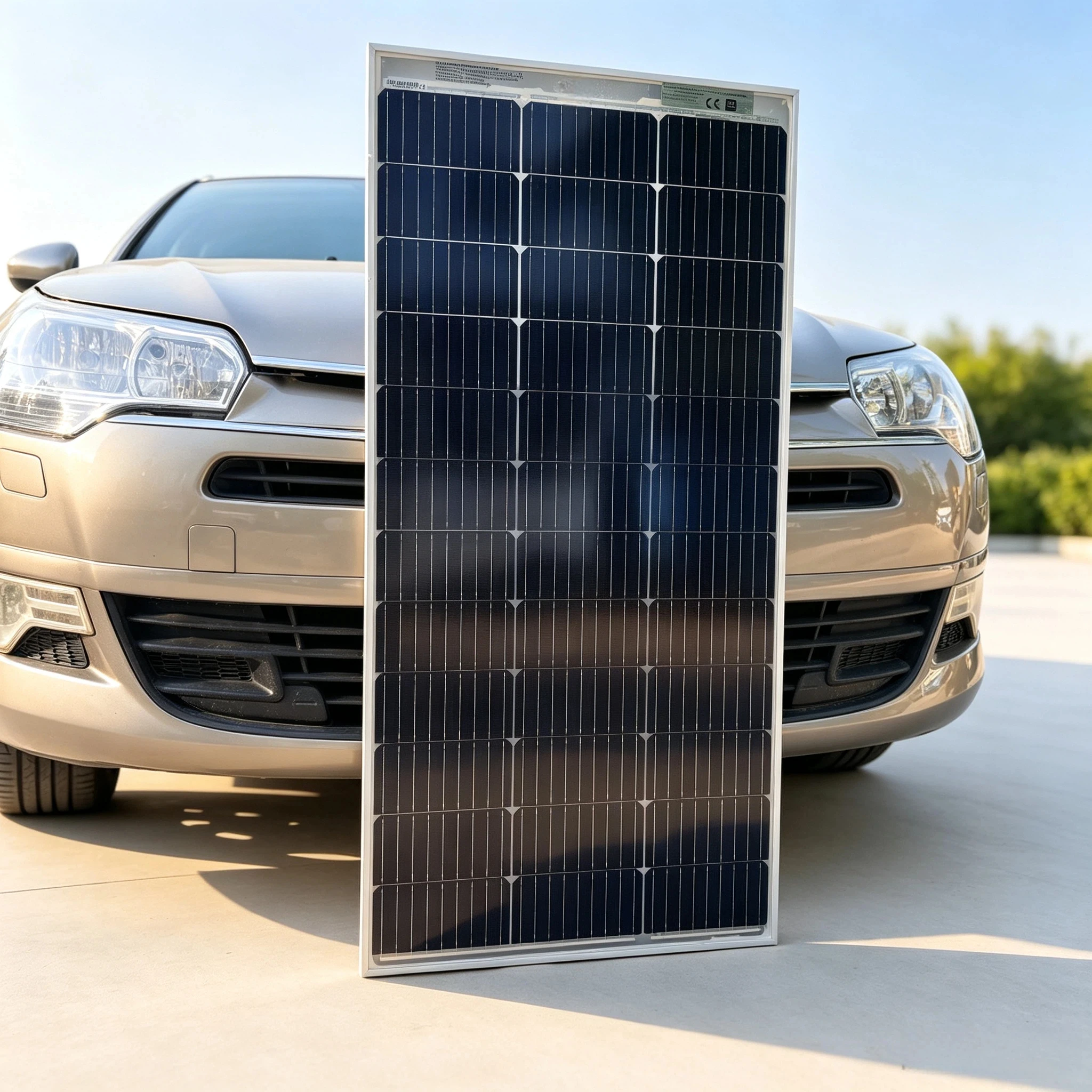 120-Watt-Bifaziales-Solarpanel, 18V-Glas-Transparentes-Photovoltaikpanel, Wasserdicht für 12V-24V-Batterieladung, Wohnmobil-Boot-Off-Grid-Solarstromsystem