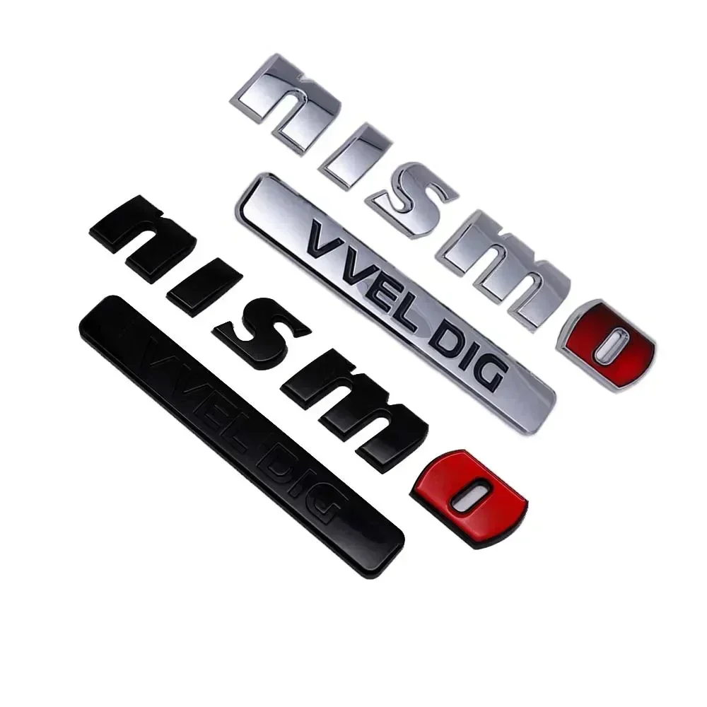 3D Car Letters Emblem Badge Sticker Rear Trunk Decals for Nissan NISMO VVEL DIG Logo PATROL Y62 Auto Styling Accessories