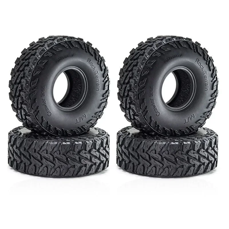 

4PCS 120MM 1.9" Rubber Rock Tyres Wheel Tires for 1:10 RC Crawler Car SCX10 90046 D90 TRX4 TRX6 D261 Redcat