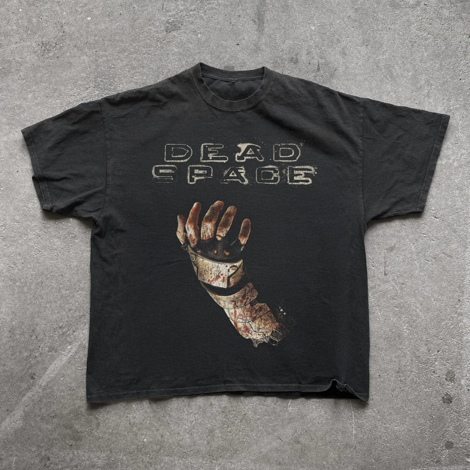 Camiseta gráfica de videojuego retro Dead Space, camiseta informal de algodón puro para todas las estaciones, estilo urbano, talla grande