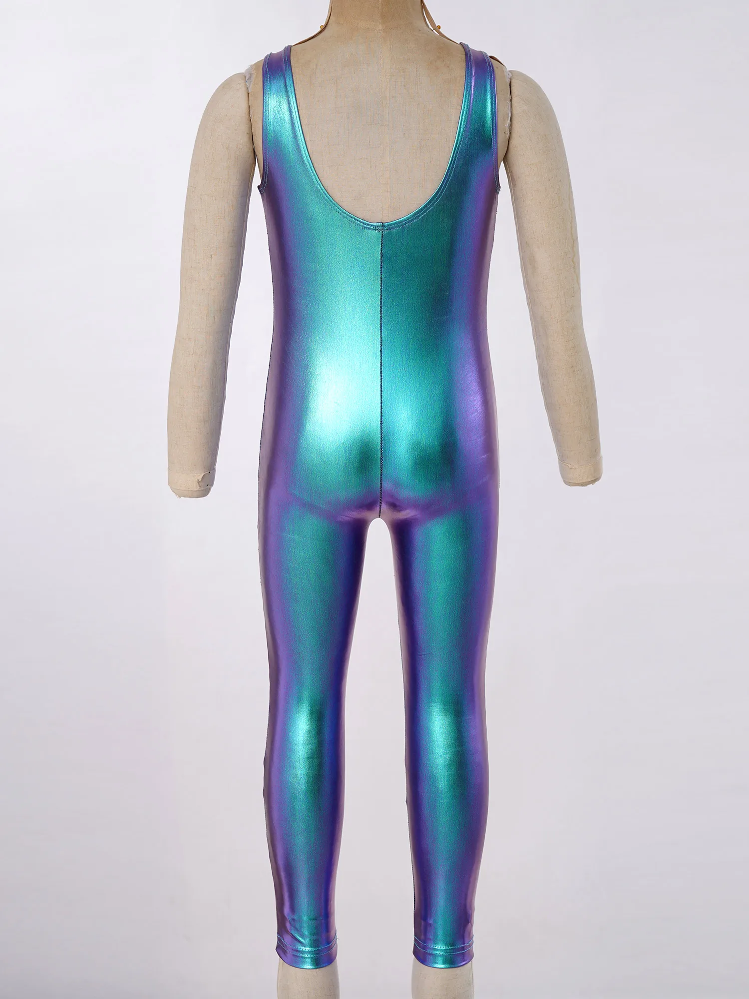 Traje de baile de Ballet para niñas, leotardo de gimnasia rítmica, Ropa de baile sin mangas, mono de baile de Ballet brillante, Unitard