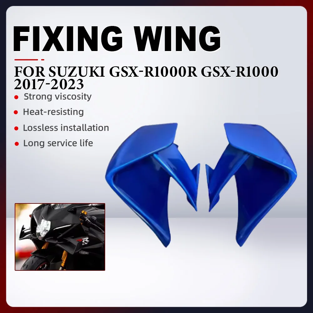 

For SUZUKI GSX-R1000 GSXR1000 GSX-R1000R GSXR1000R 2017-2023 Side Winglet Motorcycle Aerodynamic wing Fixed Wing Spoiler Aileron