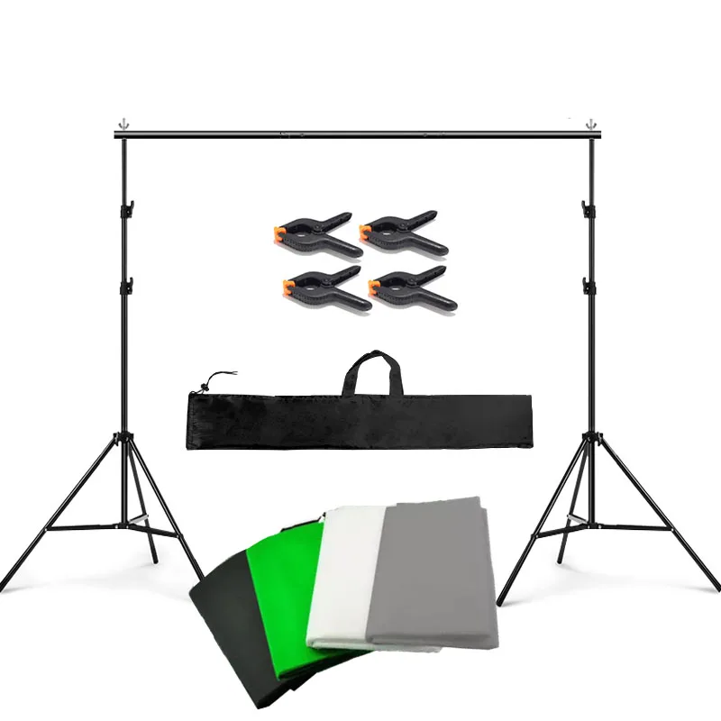 Photography Studio Equipment Softbox Set Lighting Kit Soft Box Background Backdrop Stand Reflector for Photoshoot