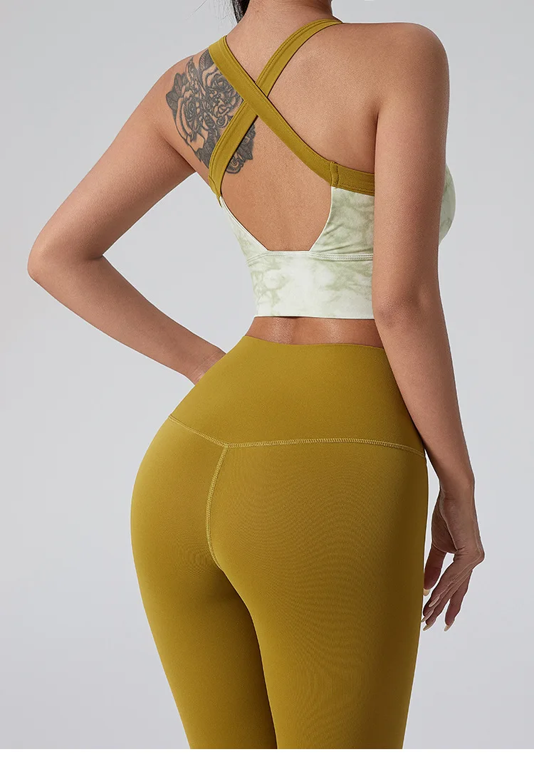 Schöner Rücken-BH mit Trägern für Damen, einteiliger, stoßfester, formgebender, sexy bedruckter BH mit breiten Trägern – Detail 13