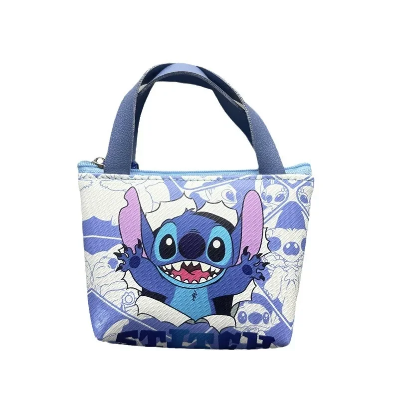 Disney-Lilo & Stitch Mini Sacola Kawaii para Crianças, Chave, Sacos De Fone De Ouvido, Figura Dos Desenhos Animados, Porta-moedas, Meninas, Presentes de Aniversário