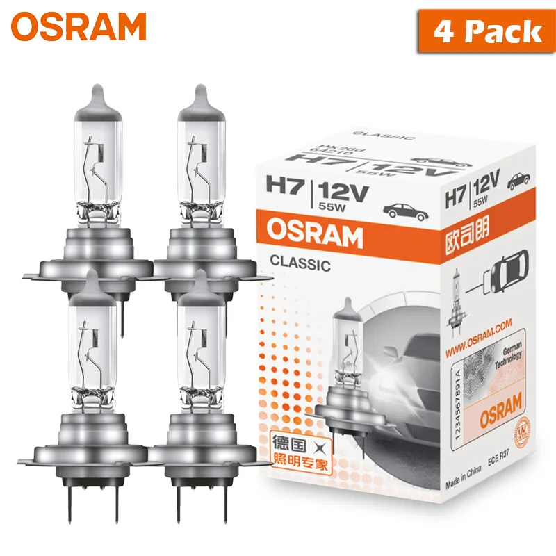 yZ[zOSRAM 4 H7 NVbN 12V 55W ԗpwbhCg PX26d 3200K zCg ou I[gX^_[h nQv nC/[r[ 64210