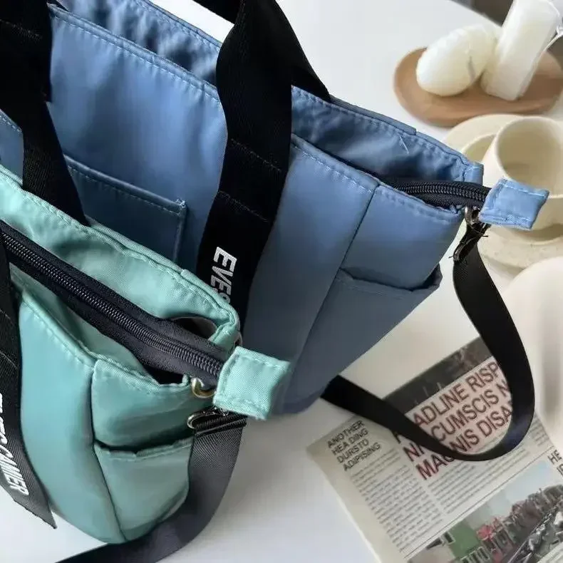 Neue Casual Tote Große Kapazität Schulter Tasche Nylon Wasserdichte Leinwand Handtasche Einfache Mode Messenger Taschen für Schülerin – Detail 20