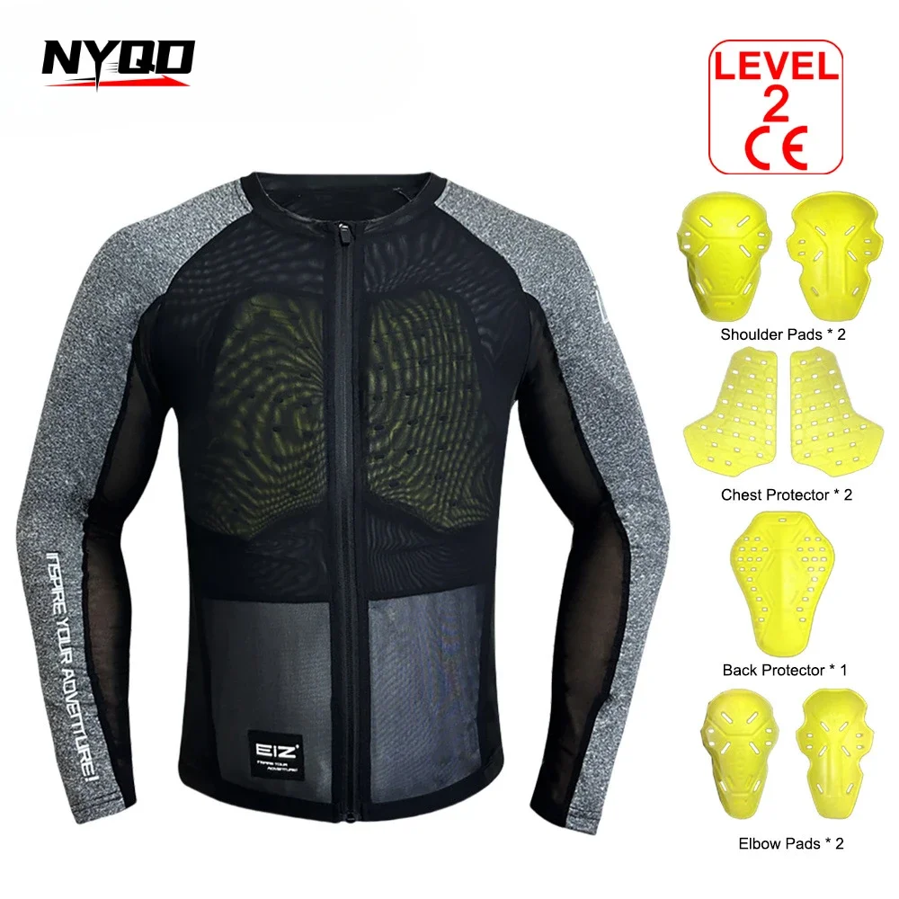 Motorcycle Armor Clothing Cycling Clothing Breathable Mesh Anti Fall Soft Armor Racing CE2 Protective Gear for Men and Women 보호대