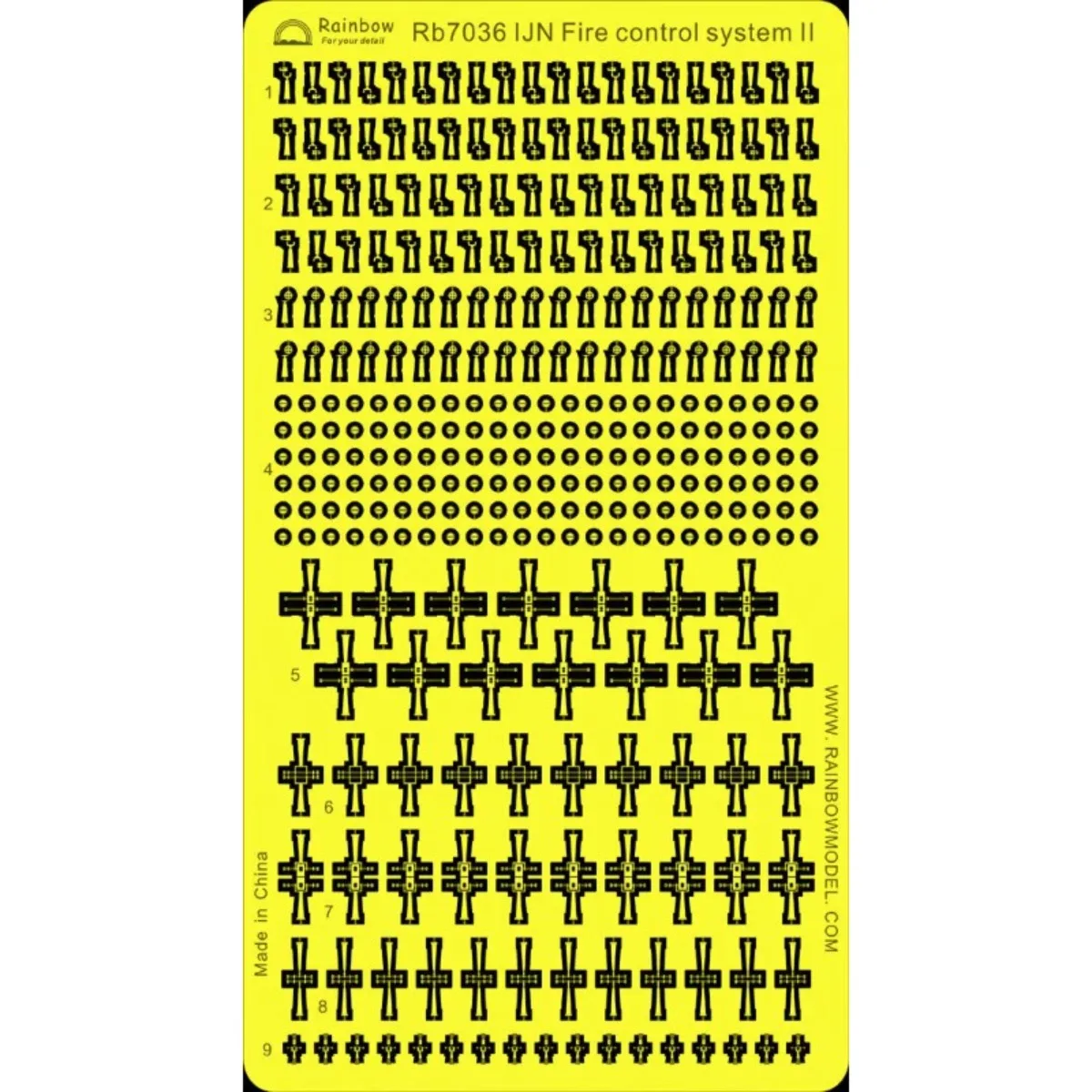 

Радуга Деталь травления PE 1/700 IJN Система контроля пожара II с фотографом RB7036