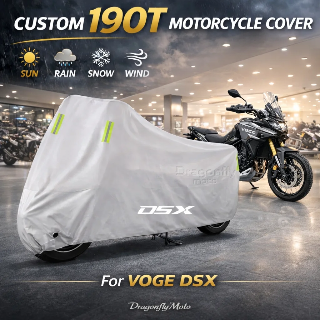 

Чехол для мотоцикла VOGE DSX 900 DSX 625 DSX 500 DSX900 DSX 800, серебристый, водонепроницаемый, защита от УФ-лучей, дождя, пыли, солнца, для улицы и дома