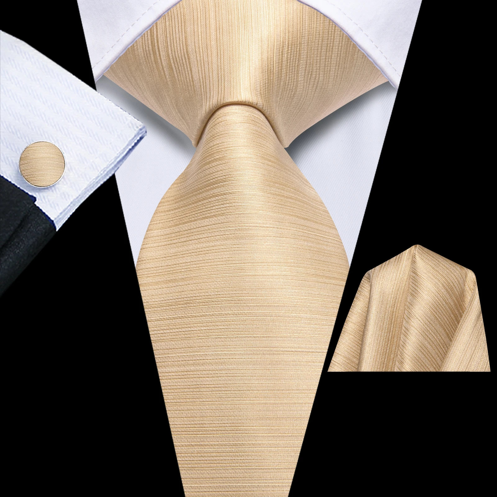 Мужской подарочный комплект галстуков Hi-Tie, шелковый галстук, однотонный, чистый, фиолетовый, розовый, оранжевый, свадебный для мужчин, качественные запонки, дропшиппинг