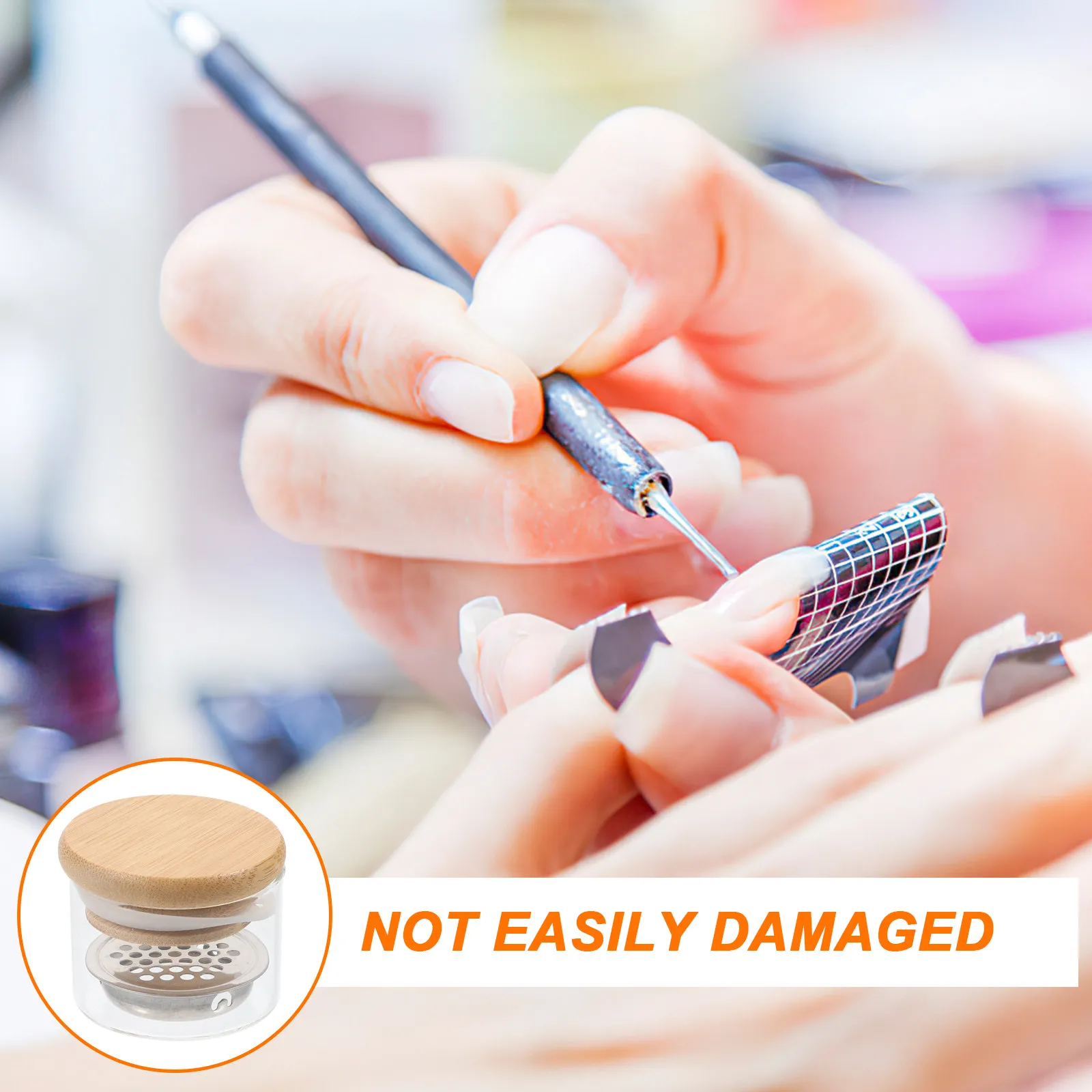 

Стаканчик-даппен для акриловых ногтей, стеклянная чаша для маникюра с сетчатой крышкой из нержавеющей стали, держатель для жидкости и пудры, принадлежности для салонов и домашнего использования