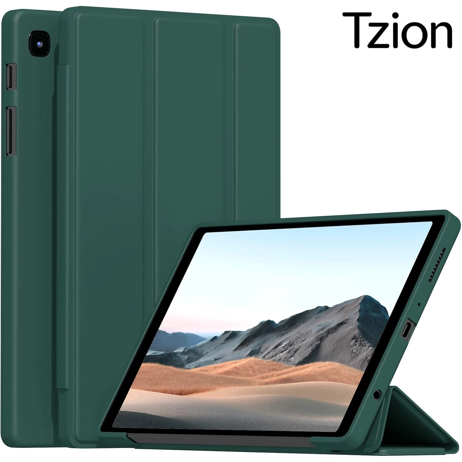 

For Samsung Galaxy Tab A7 Lite 8.7 2021 SM-T220 SM-T225 SM-T227 Magnetic Stand Flip Smart Cover, Soft Silicone Tablet Case