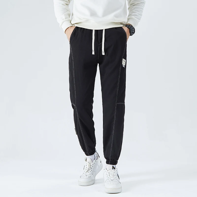 

Men's Loose Oversized Casual Workwear Pants Harlan Leggings Comfortable Sizing Men's Fashion Basic Colorblock Sweatpants