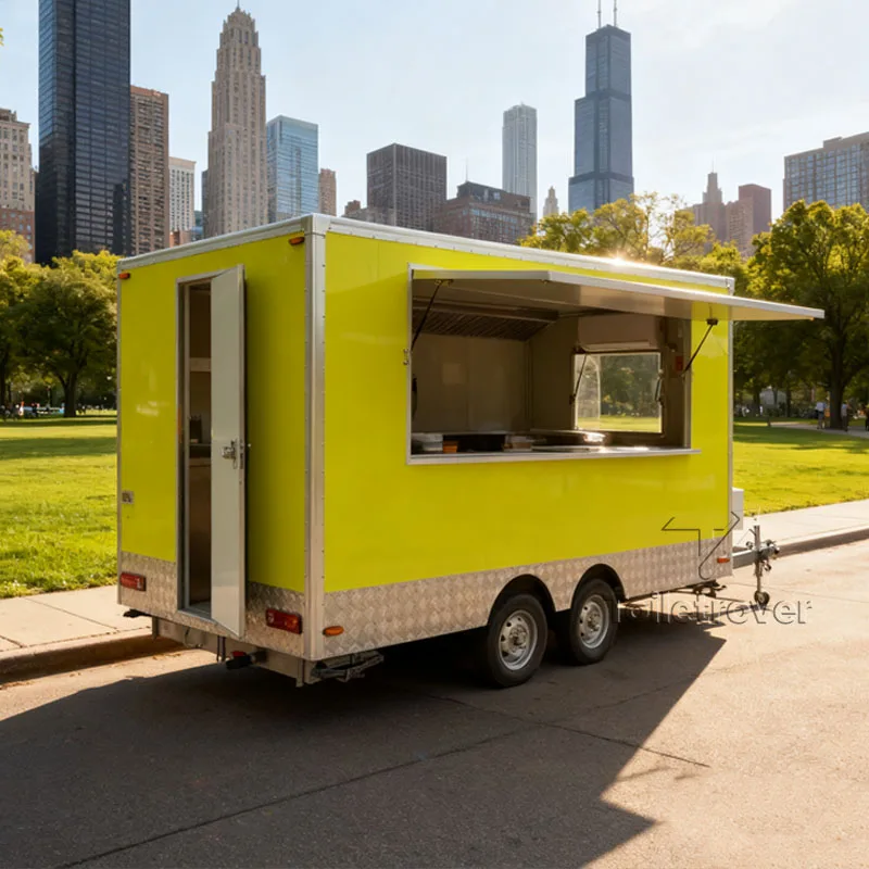 

High Quality Profitable Doner Kebab Burger Tacos Fried Chicken Chinese Fast Food Truck Fully Equipped