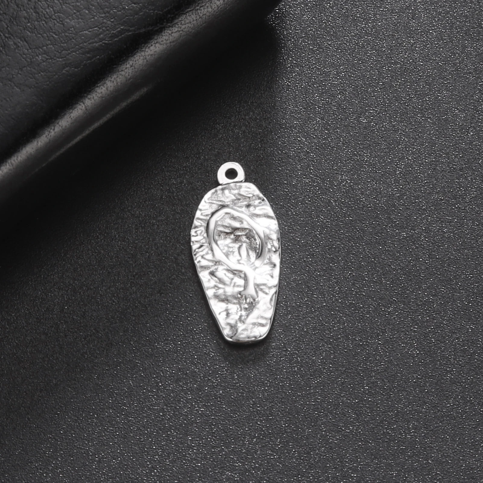 Teamer 5pcs Stainless Steel Charms for Jewelry Making Four-leaf Clover Flower Tree of Life Pendant for Bracelet DIY Accessories