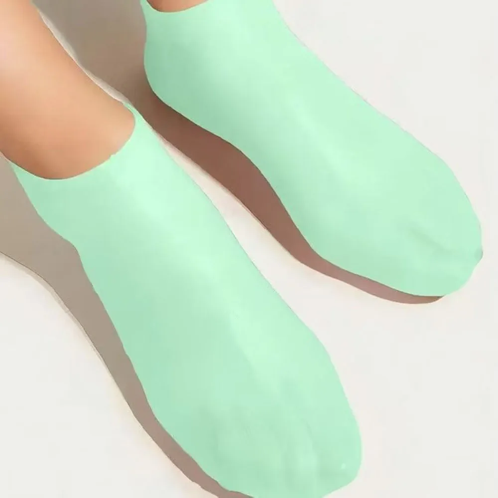 1 paar Frauen Silikon Socken Trockenen Rissige Füße Fußpflege Socken Spa Pediküre Socken Massage Feuchtigkeitsspendende Gel Fuß Pflege Werkzeug