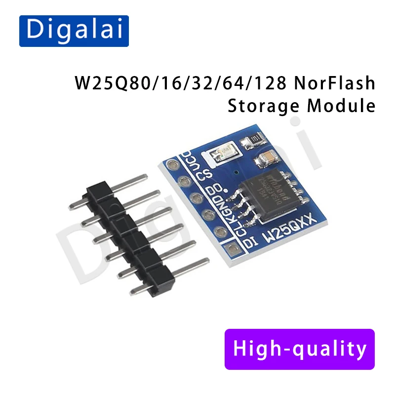 

100%New original 2PCS W25Q80/16/32/64/128 NorFlash Storage Module